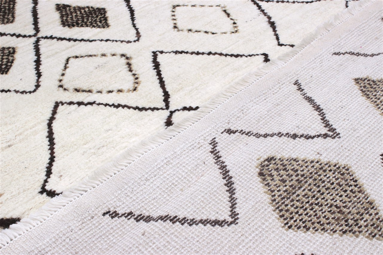Taimany - Multicolor Tribal Wool Rug - Hand-Knotted 205x141cm