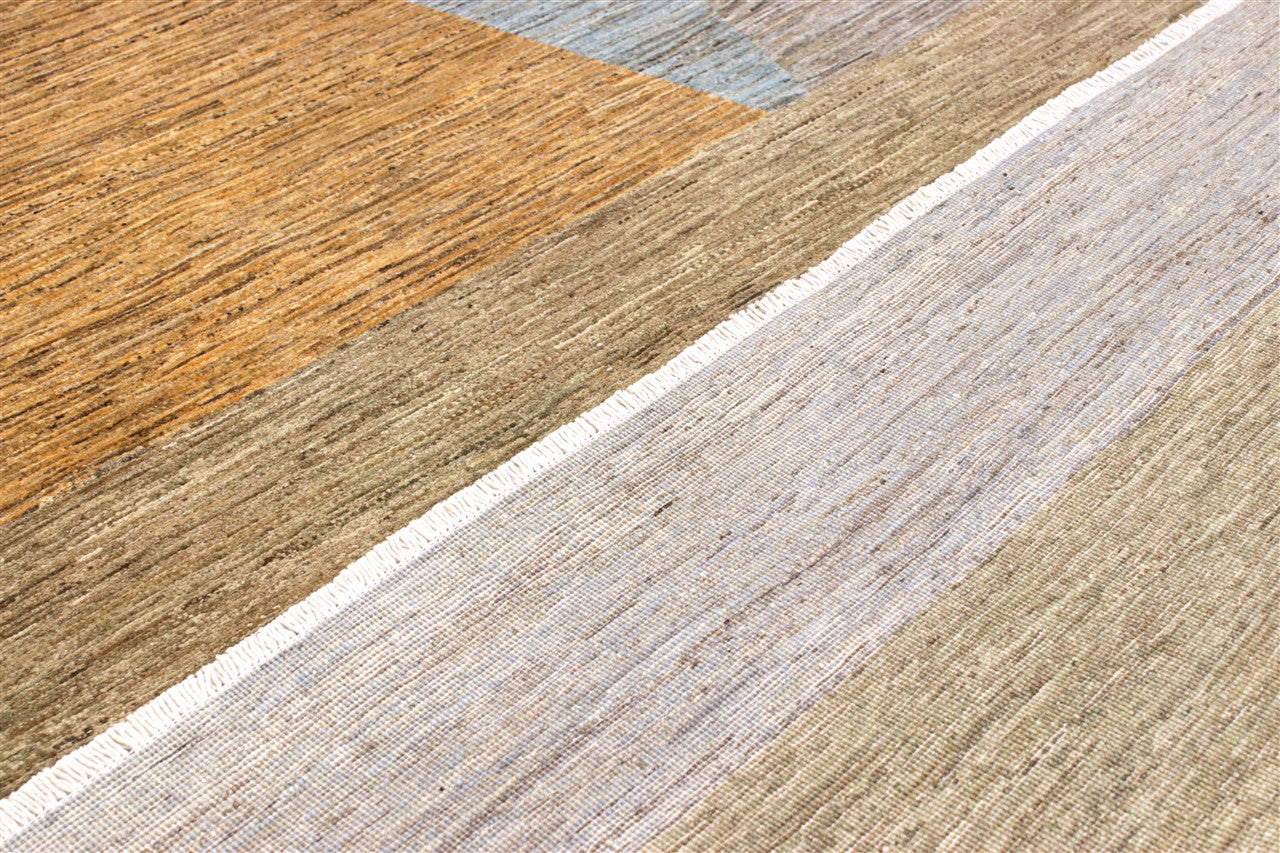 Tappeto Moderno in lana, fatto a mano, design geometrico 292x244cm