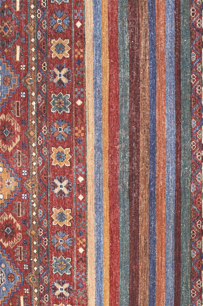 Afghan wool carpet multi, handmade 351x249cm