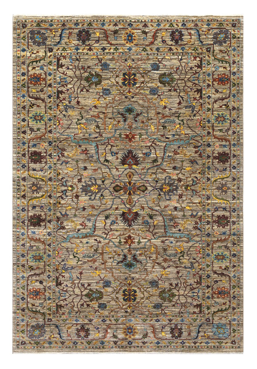 Tappeto Ziegler Decorativo floreale, fatto a mano 296x203cm