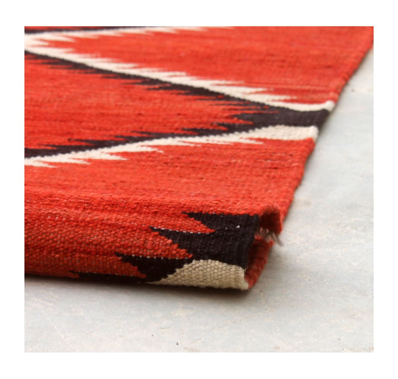 Modern wool Kilim carpet multi 186x131cm