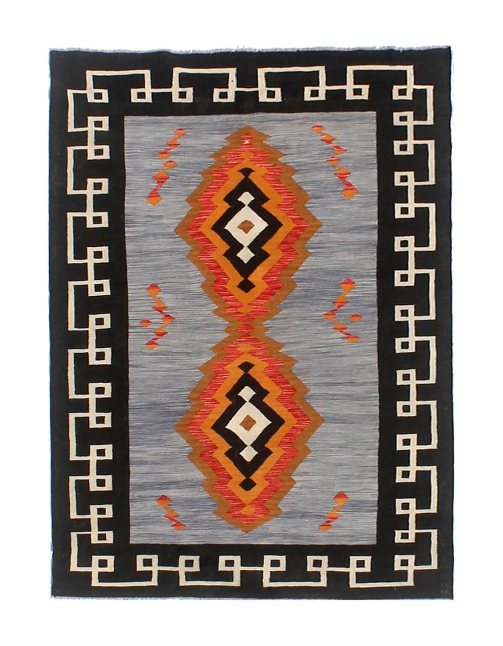 Modern wool Kilim carpet multi 251x182cm
