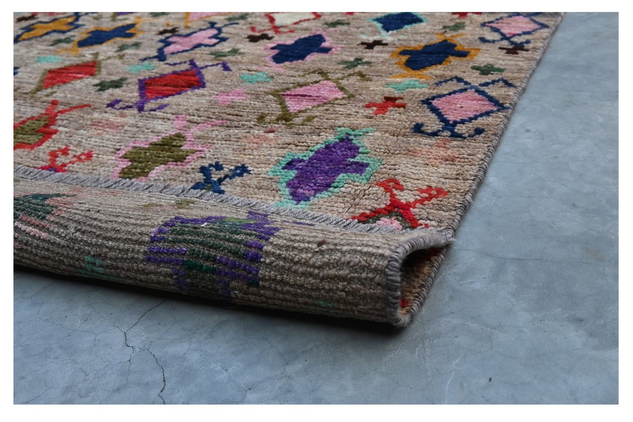 Taimany - Multicolor Tribal Wool Rug - Hand-Knotted 137x91cm