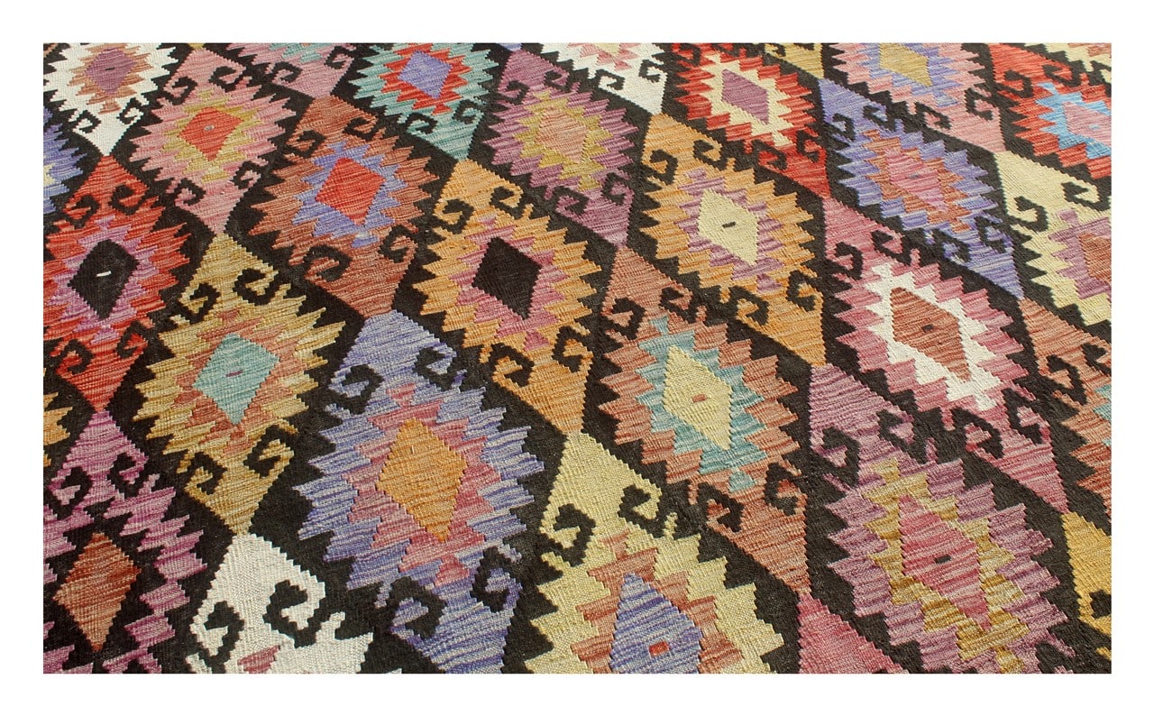 Handmade Afghan Kilim Wool Rug 599_422 cm