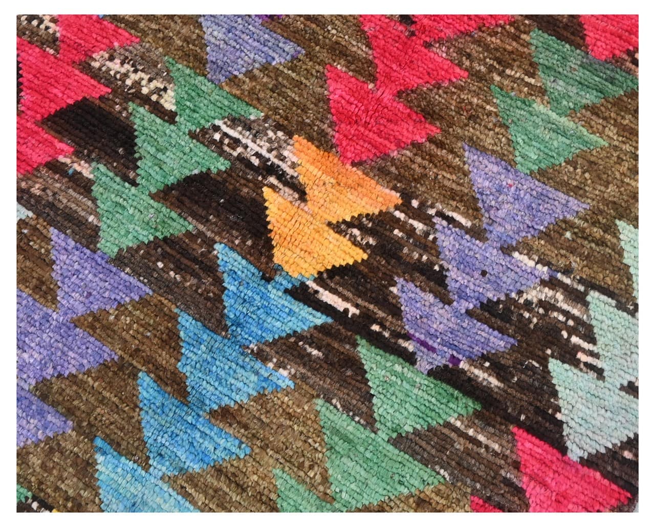 Handmade Tribal Multicolour Wool Rug 112_76 cm