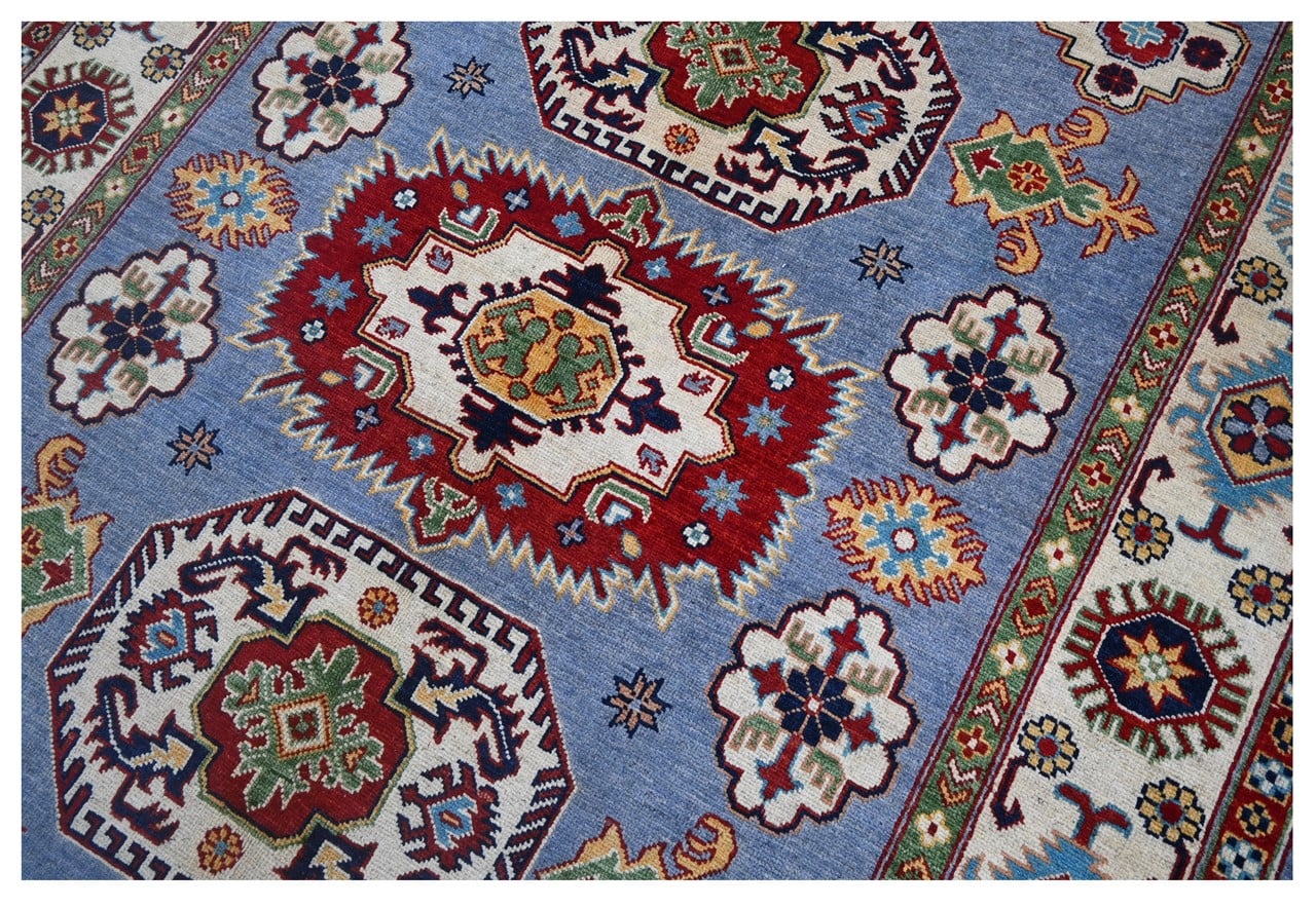 Tappeto Kazak Classico, Multicolore, fatto a mano, 243x170cm