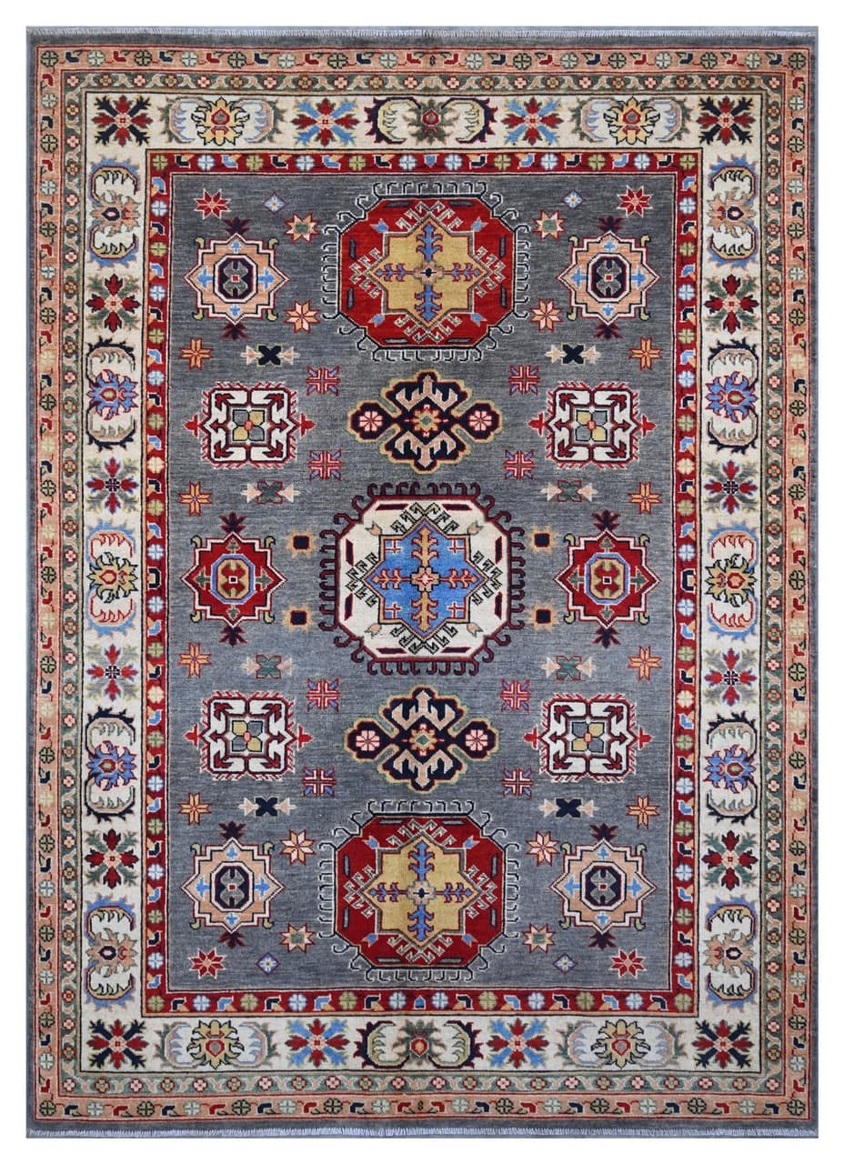 Tappeto Kazak Classico, Multicolore, fatto a mano, 239x170cm