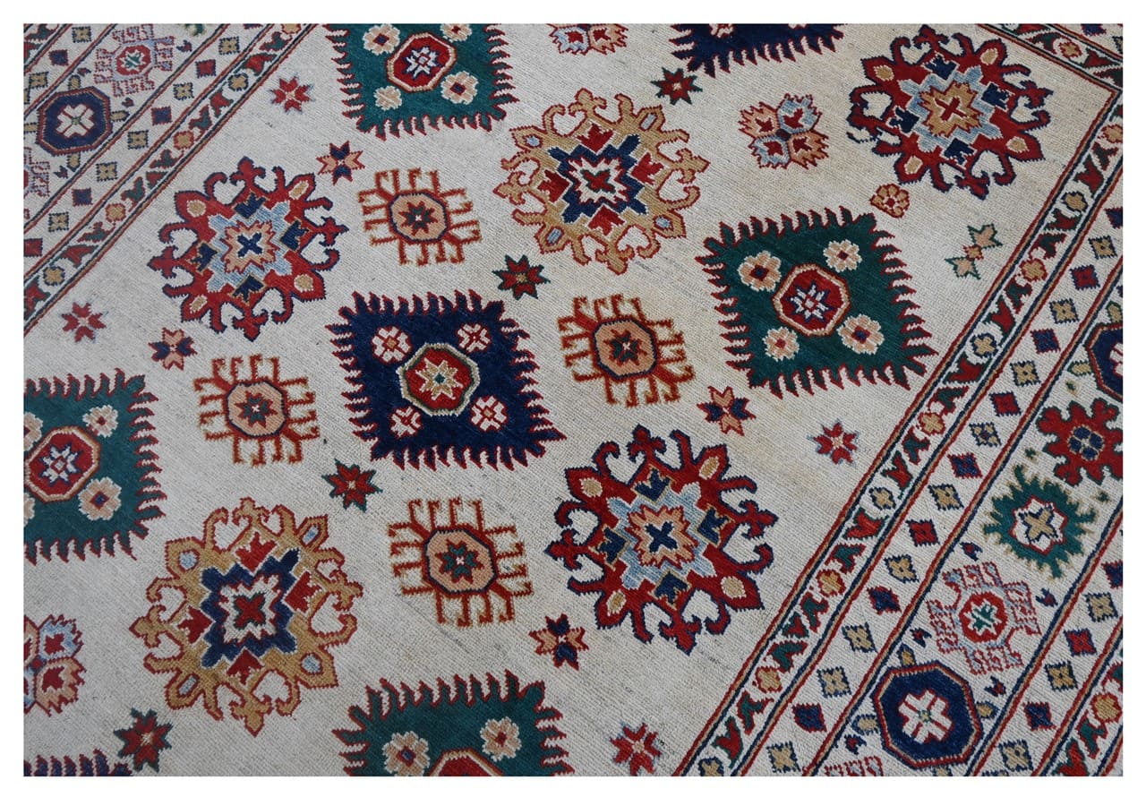 Tappeto Kazak Classico, Multicolore, fatto a mano, 236x170cm