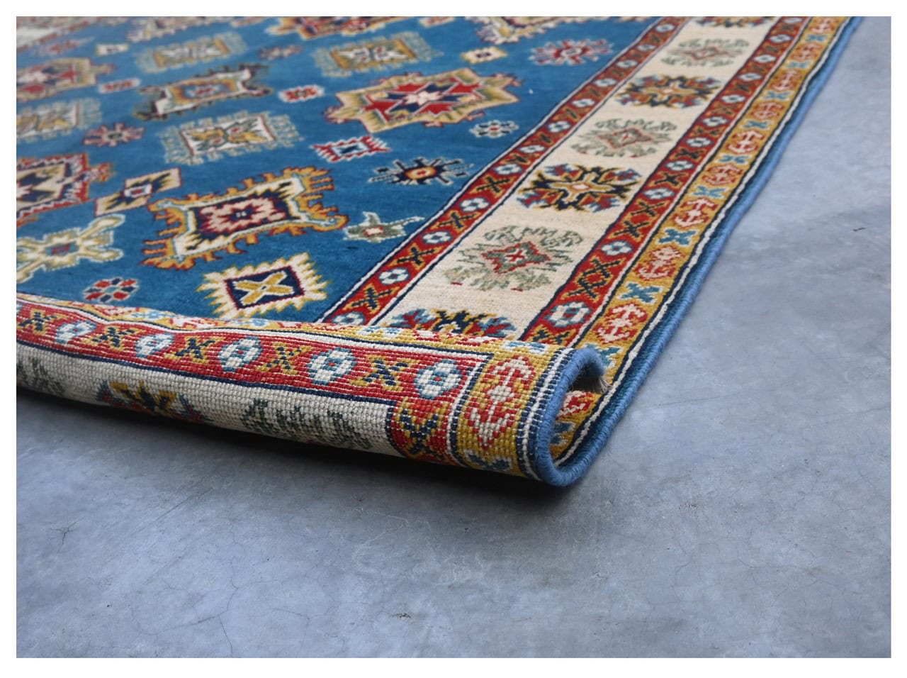 Tappeto Kazak Classico, Multicolore, fatto a mano, 245x167cm