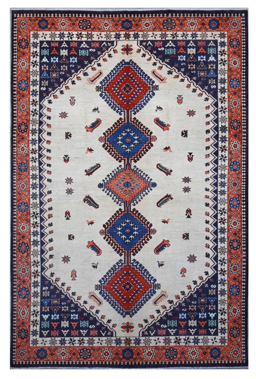 Tappeto Kazak Classico, Multicolore, fatto a mano, 313x200cm