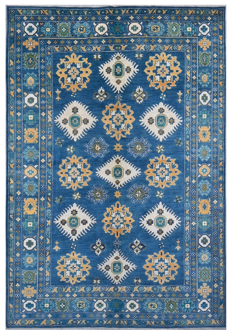 Classic Kazak carpet, Multi, handmade, 302x204cm