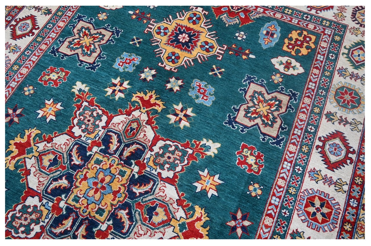 Tappeto Kazak Classico, Multicolore, fatto a mano, 305x197cm