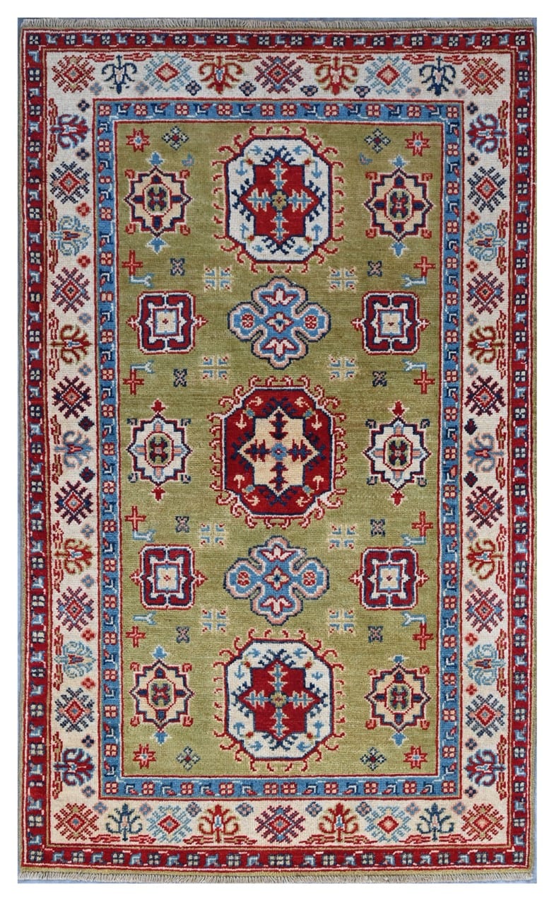 Classic Kazak carpet, Multi, handmade, 152x89cm