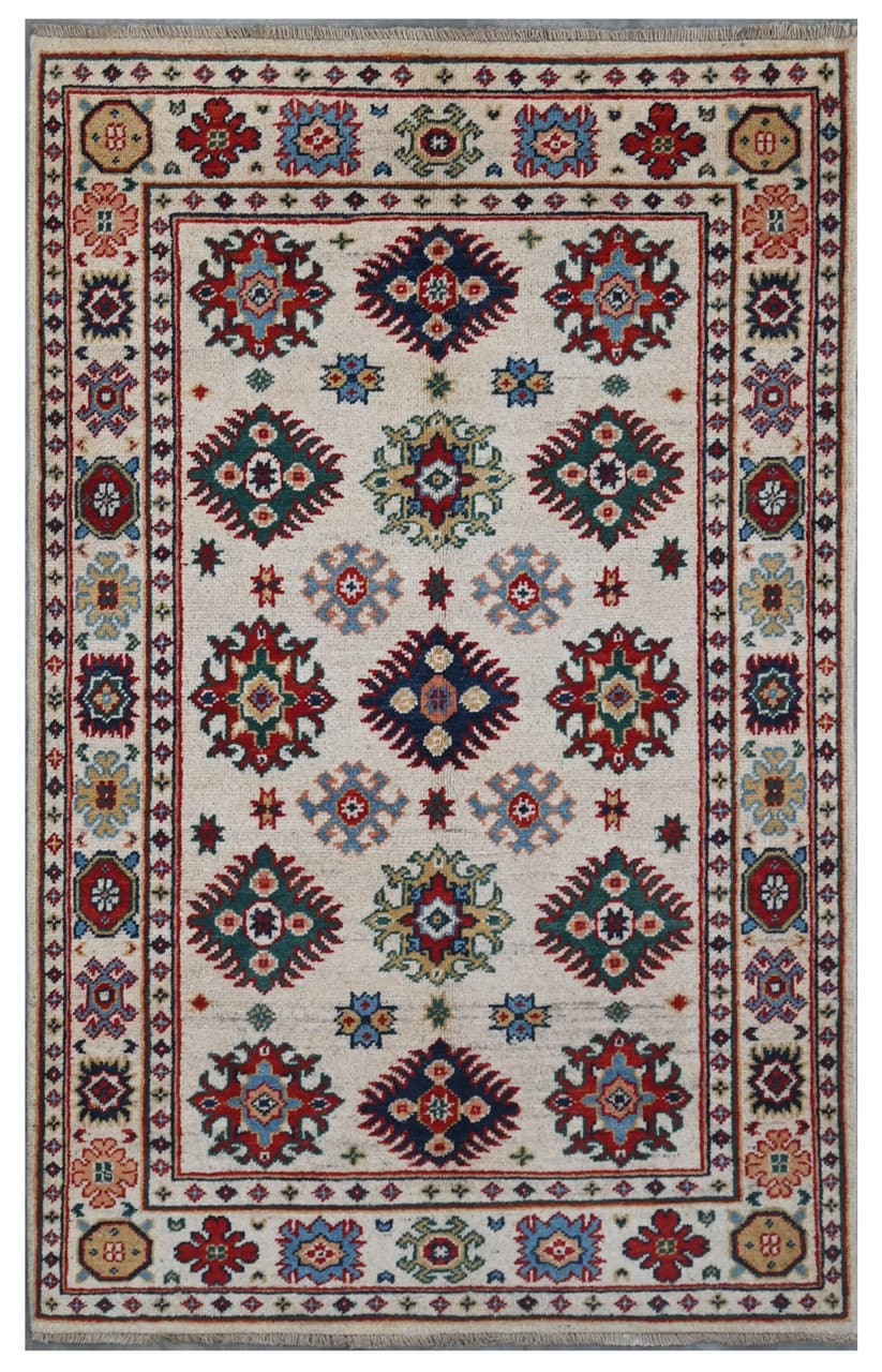 Classic Kazak carpet, Multi, handmade, 149x89cm