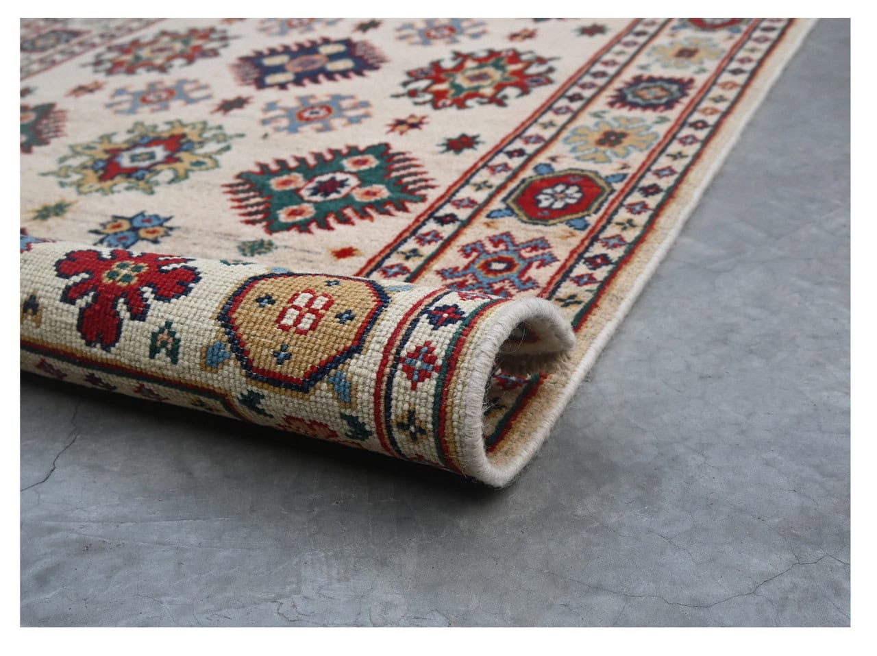 Classic Kazak carpet, Multi, handmade, 149x89cm