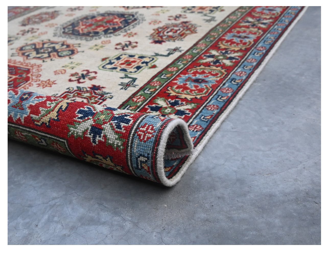 Classic Kazak carpet, Multi, handmade, 167x116cm