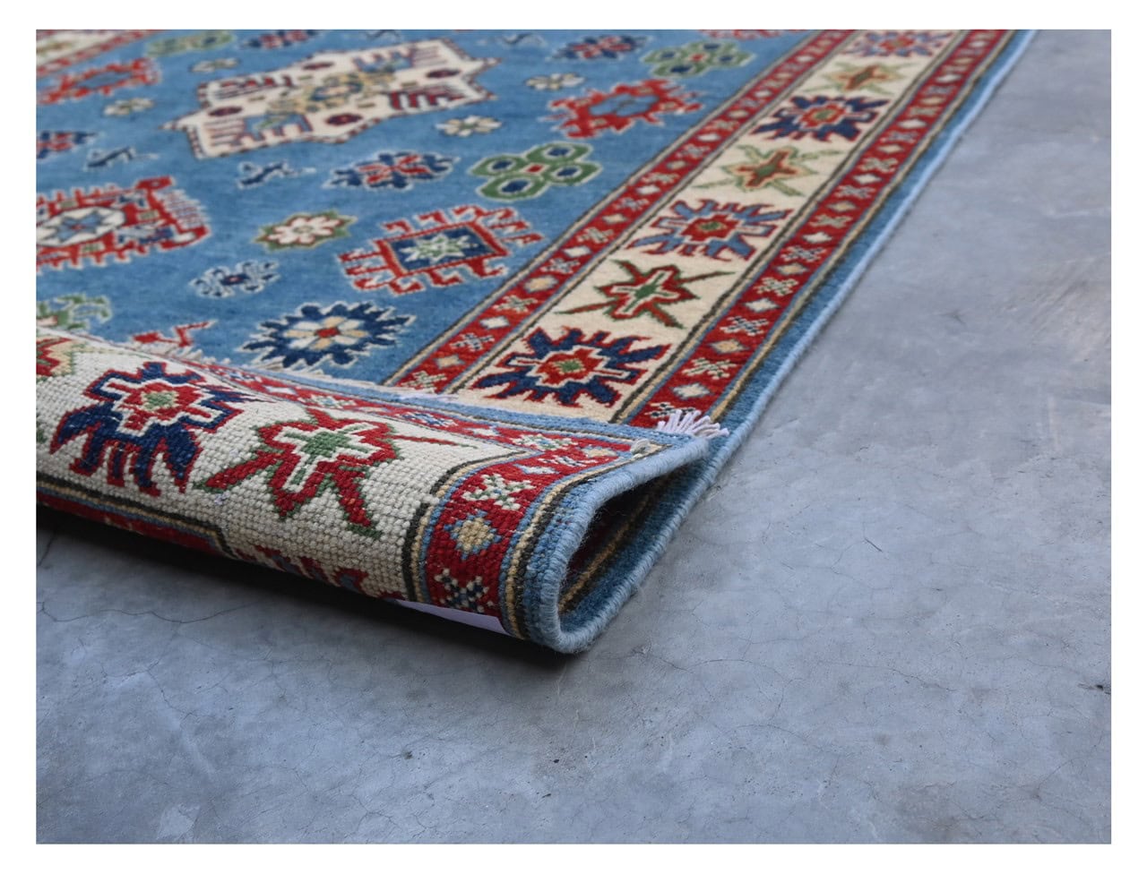 Tappeto Kazak Classico, Multicolore, fatto a mano, 177x120cm