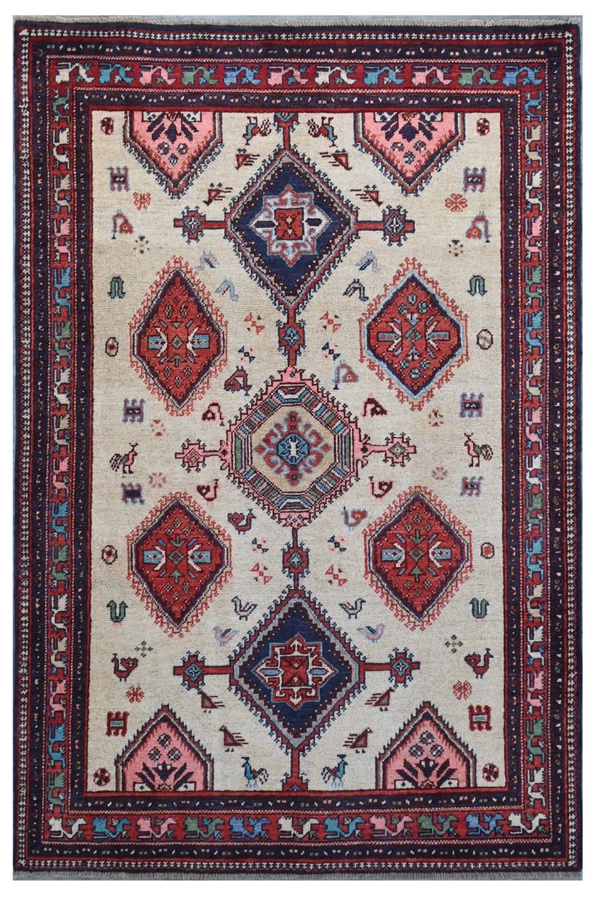 Classic Kazak carpet, Multi, handmade, 179x119cm