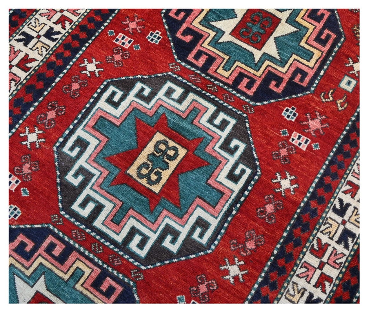 Tappeto Kazak Classico, Multicolore, fatto a mano, 186x116cm