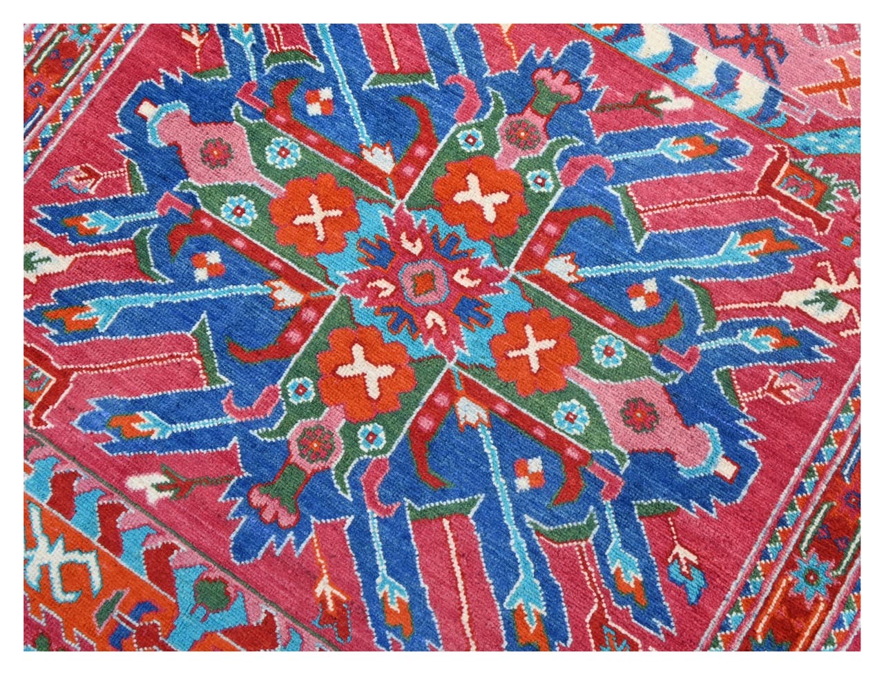 Tappeto Kazak Classico, Multicolore, fatto a mano, 171x118cm