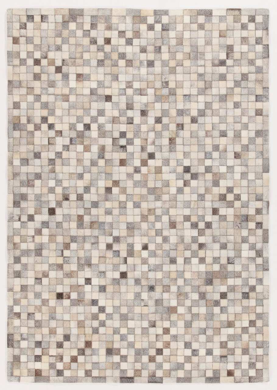 LEATHER PATCH MOSAIC GREY