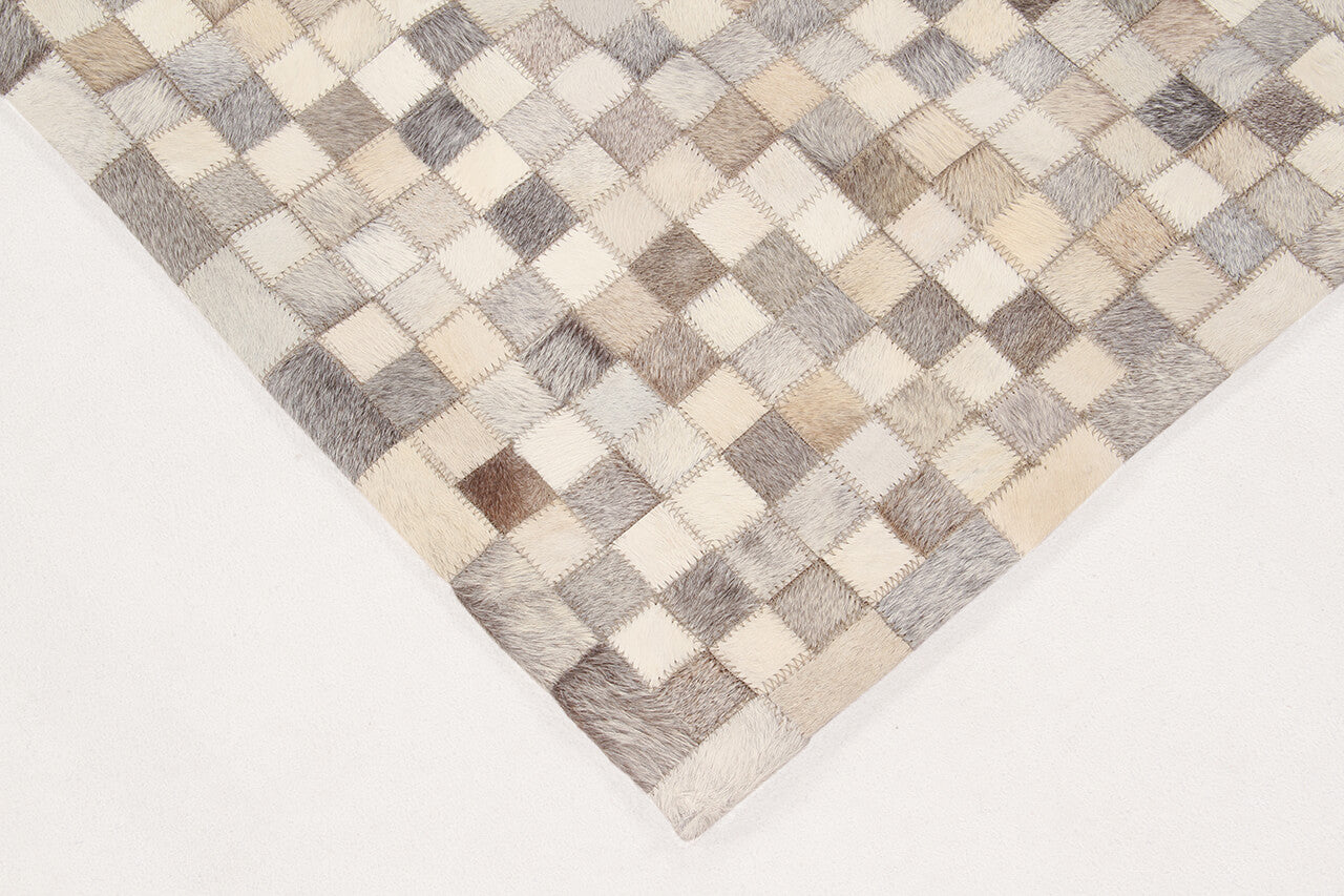 LEATHER PATCH MOSAIC GREY