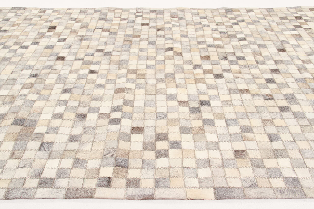 LEATHER PATCH MOSAIC GREY