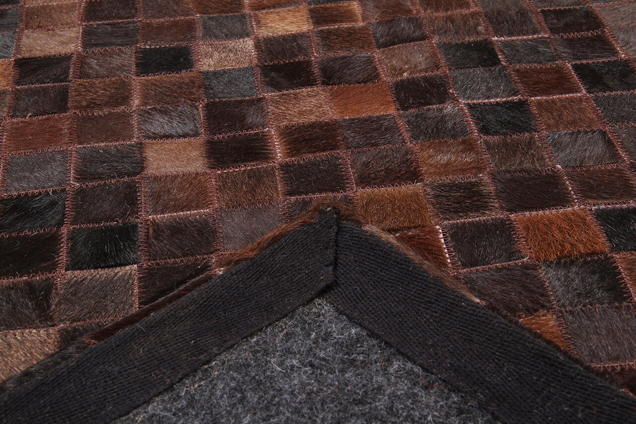 LEATHER PATCH MOSAIC CHOCO