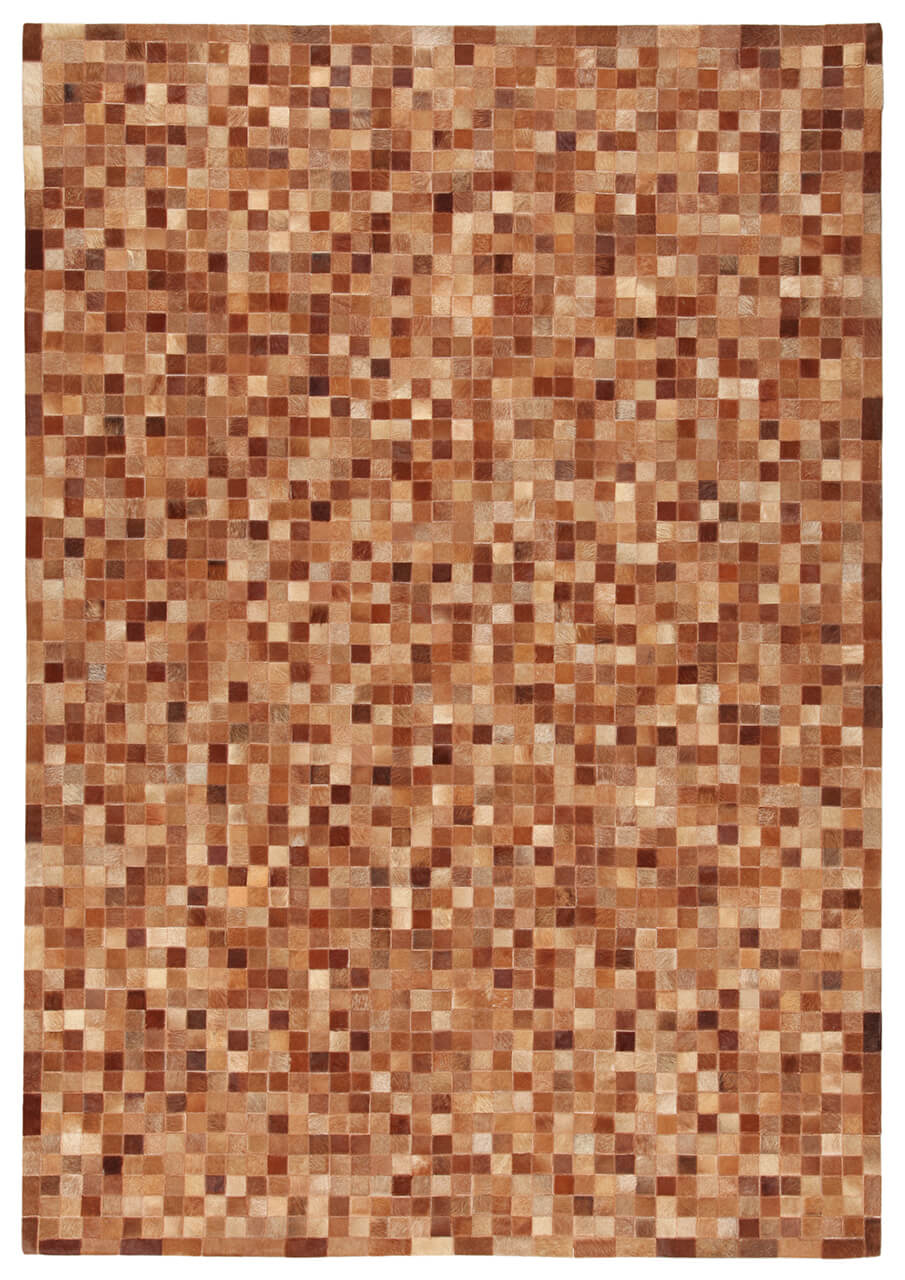 LEATHER PATCHWORK BROWN