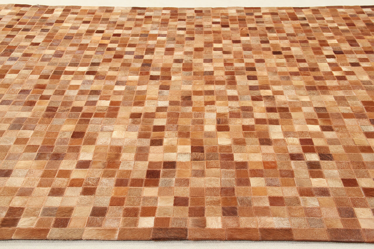 LEATHER PATCHWORK BROWN