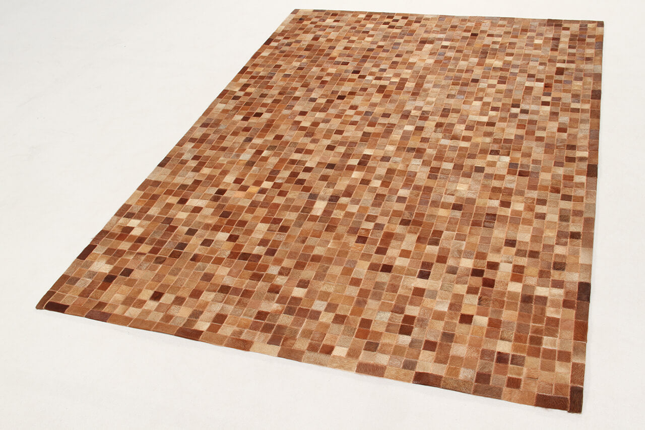 LEATHER PATCHWORK BROWN