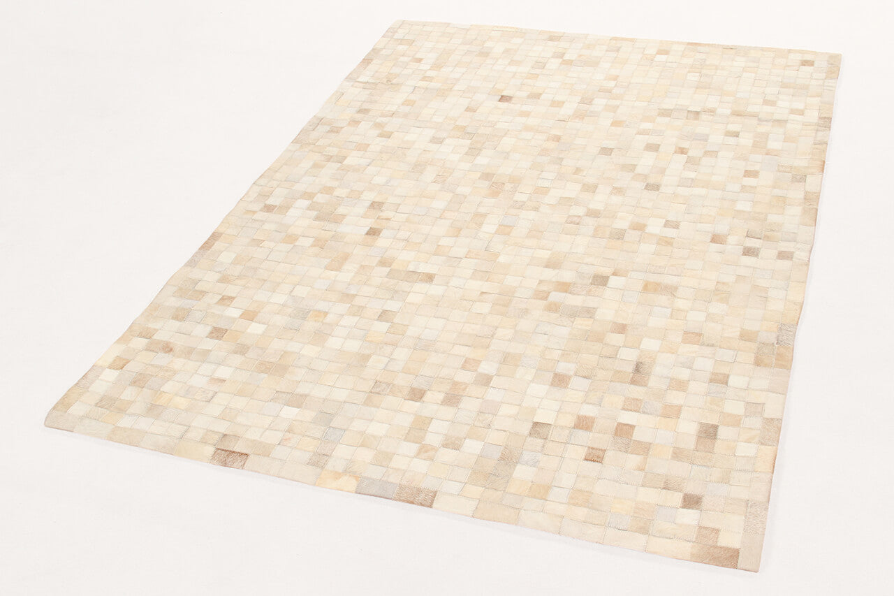 LEATHER PATCHWORK BEIGE