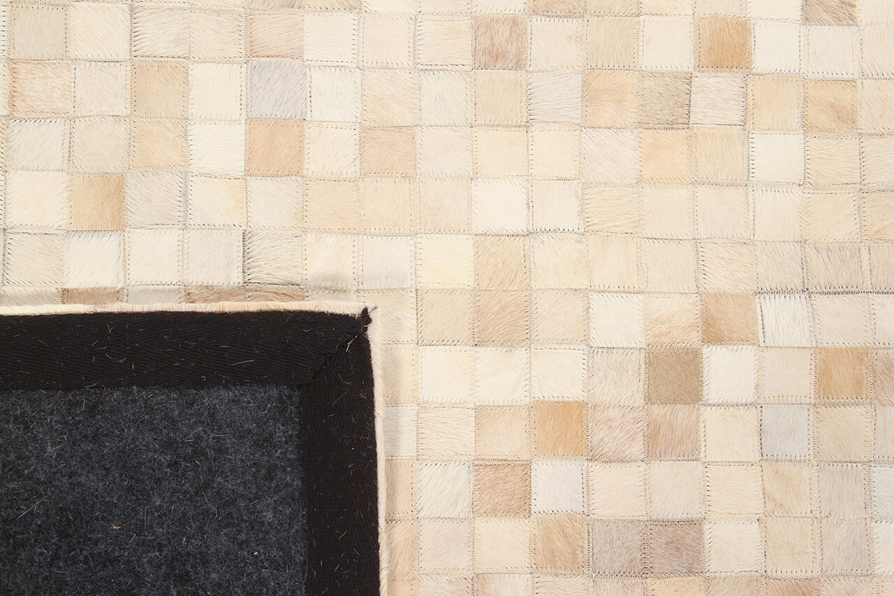 LEATHER PATCHWORK BEIGE