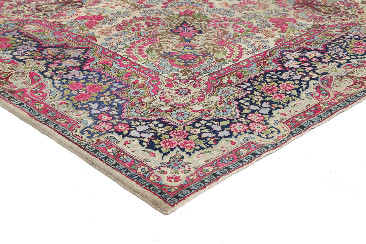 Tappeto Kerman Antico Persiano Autentico | Annodato a Mano 366x276cm