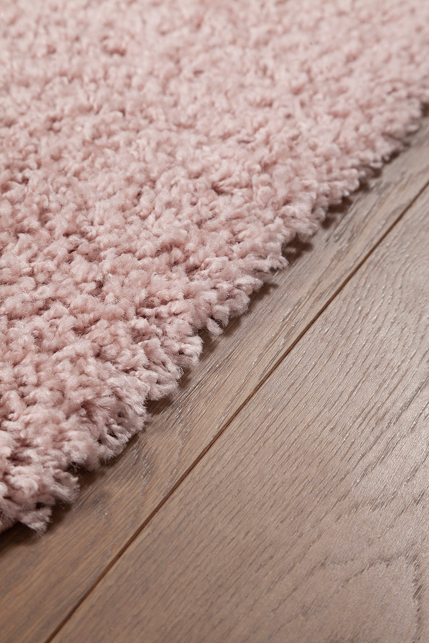 Tappeto Shaggy Boston Rosa - Tinta Unita - Morbido e Resistente | Ideale per ogni ambiente