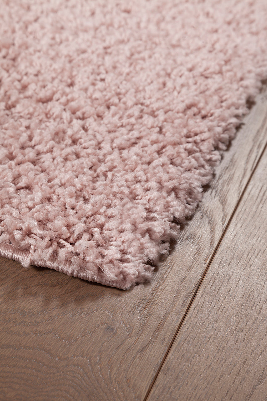 Tappeto Shaggy Boston Rosa - Tinta Unita - Morbido e Resistente | Ideale per ogni ambiente