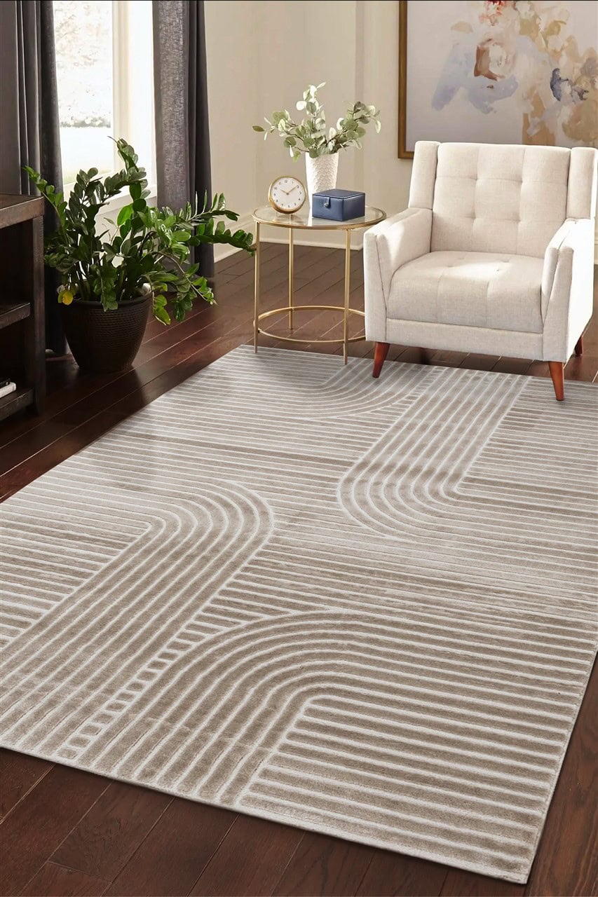 Tappeto Moderno Design Contemporaneo - Mito Beige - Antiscivolo
