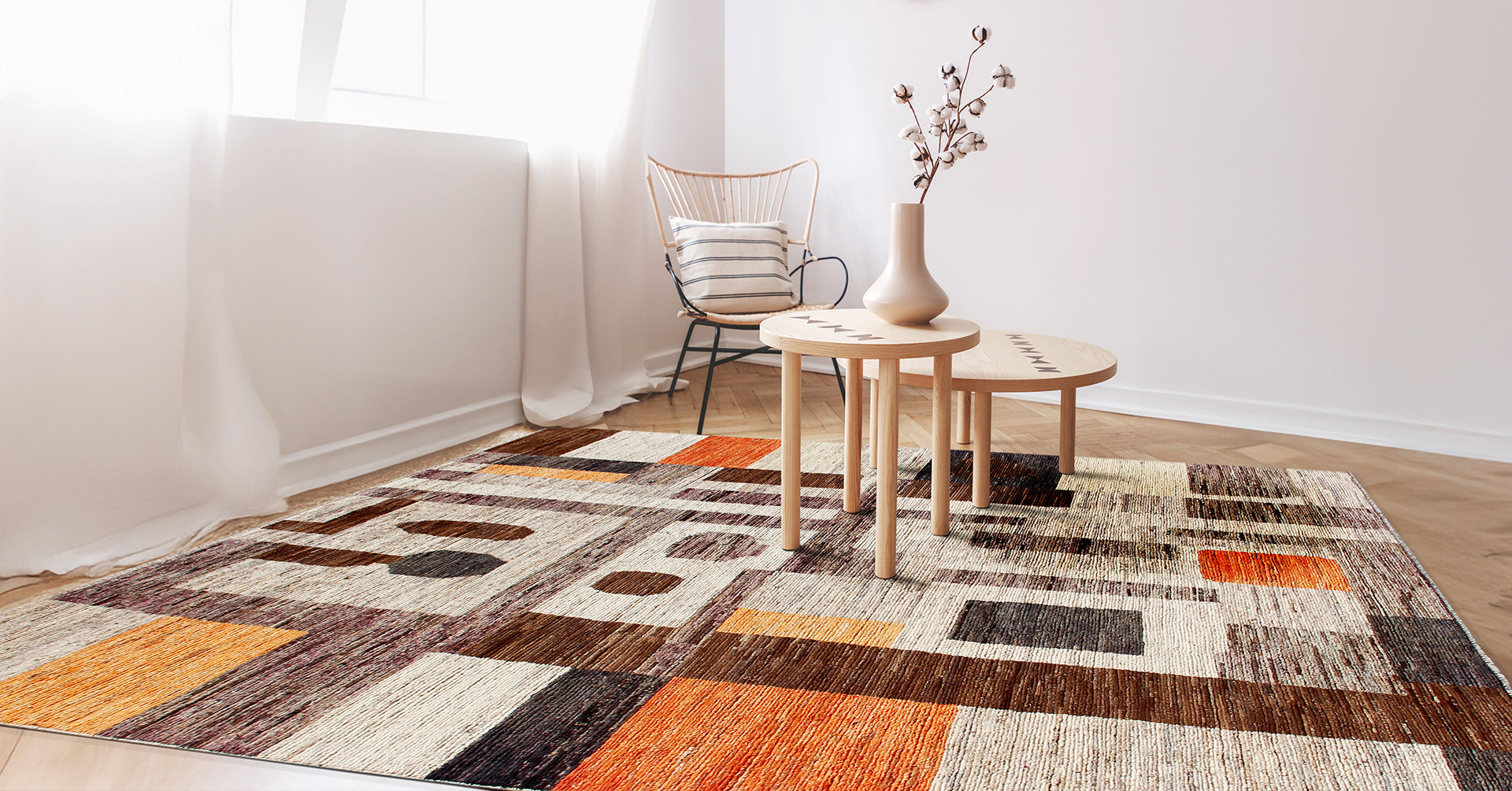 Tappeto berber marocchino in lana, stile tribale geometrico – CarpetLiving