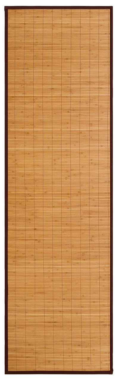 Tappeto Passatoia in Bamboo Giallo Naturale - Fondo Antiscivolo - Ideale per Cucina e Bagno - CarpetLiving