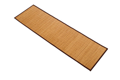 Tappeto Passatoia in Bamboo Giallo Naturale - Fondo Antiscivolo - Ideale per Cucina e Bagno - CarpetLiving