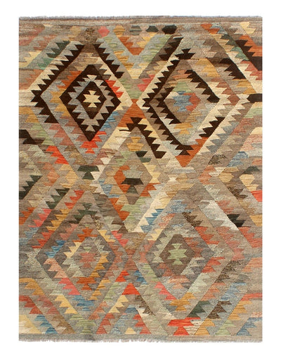 Tappeto Etnico W10095 – Stile Kilim Multicolore - CarpetLiving