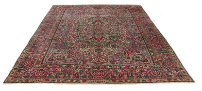 Tappeto Kerman Antico Persiano Autentico | Annodato a Mano 338x238cm