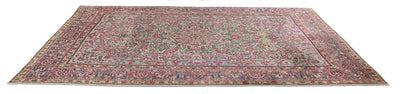 Tappeto Kerman Antico Persiano Autentico | Annodato a Mano 338x238cm - CarpetLiving