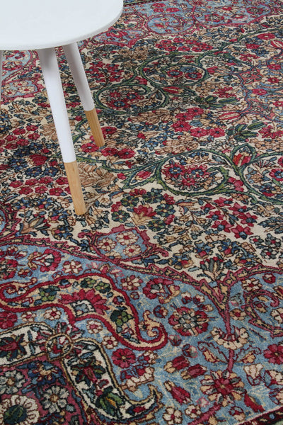 Tappeto Kerman Antico Persiano Autentico | Annodato a Mano 338x238cm - CarpetLiving