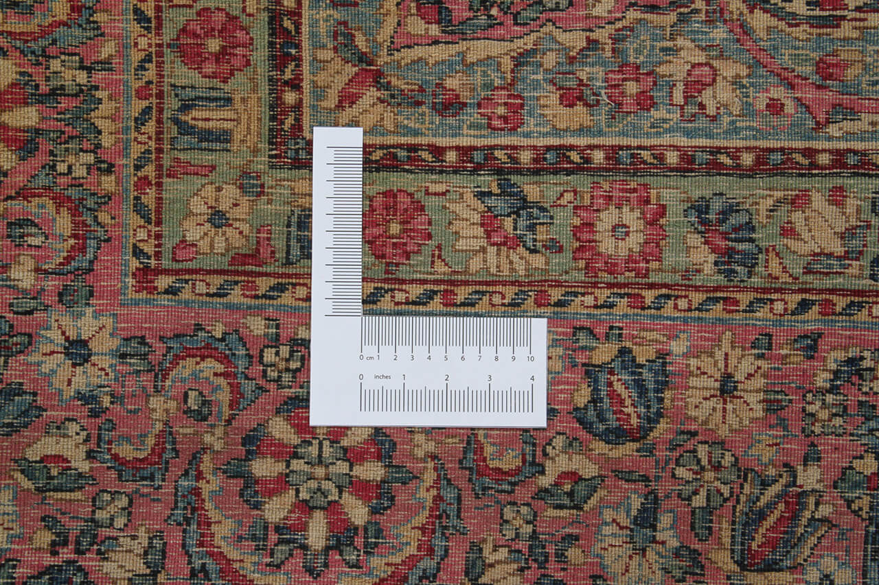 Tappeto Kerman Antico Persiano Autentico | Annodato a Mano 338x238cm