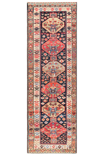 Authentic Antique Persian Malayer Rug | Hand-Knotted 185x95cm