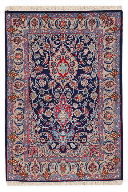 Persian Isfahan Silk & Wool Rug 152_105 cm