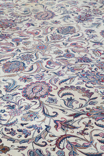 Tappeto Kerman Antico Persiano Autentico | Annodato a Mano 400x326cm - CarpetLiving