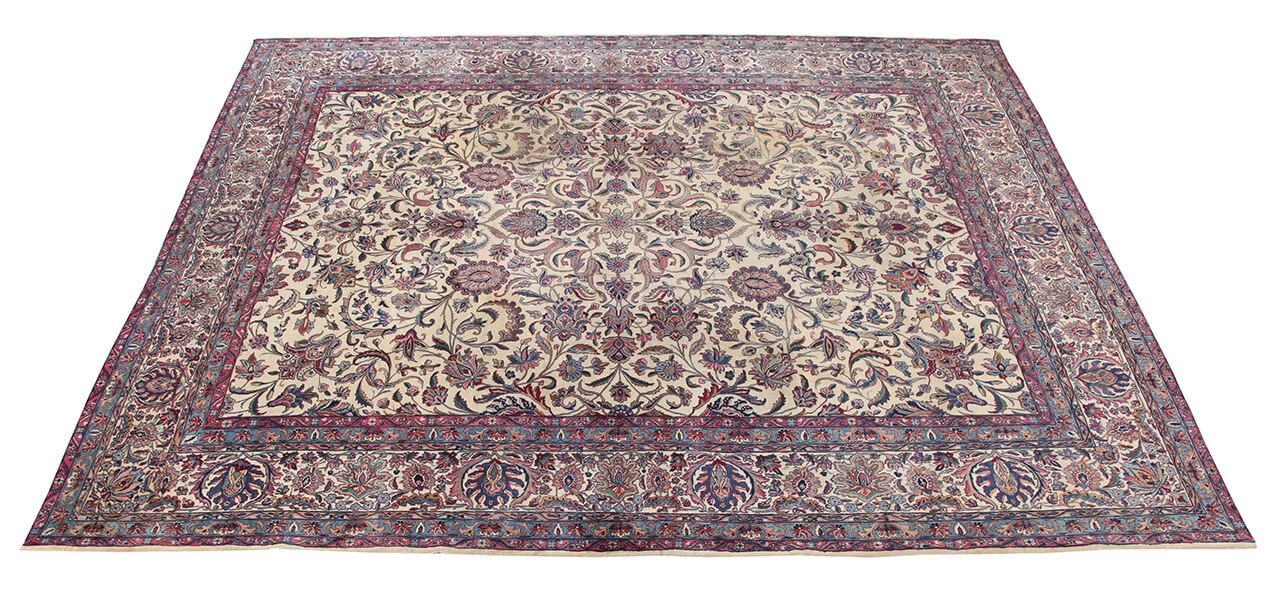 Tappeto Kerman Antico Persiano Autentico | Annodato a Mano 400x326cm