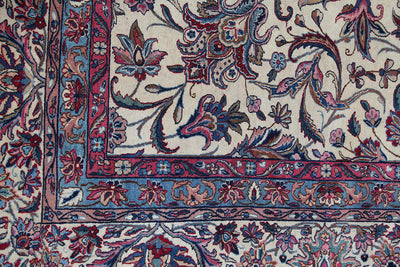 Tappeto Kerman Antico Persiano Autentico | Annodato a Mano 400x326cm - CarpetLiving
